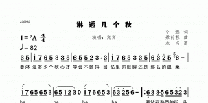 淋透几个秋
