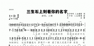 三生石上刻着你的名字