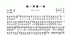 酒一杯痛一回