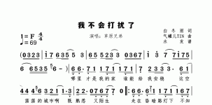 我不会打扰了