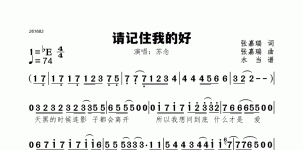 请记住我的好