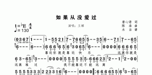 如果从没爱过