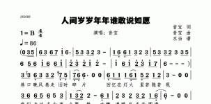 人间岁岁年年谁敢说如愿