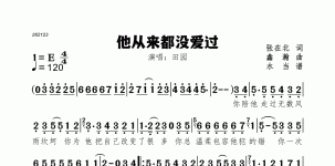 他从来都没爱过